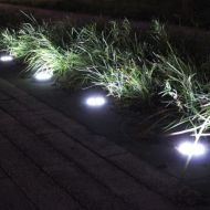 Zahradní solární LED lampa - Disk Lights  4ks