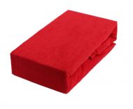 Froté prostěradlo Premium Bed - Červené