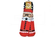 Dámské teplé ponožky s protiskluzovou podrážkou TURKEY - 1 pár, Santa, velikost 39-42