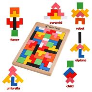 Dřevěné puzzle - Tetris tvary