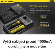 Inteligentní nabíječka většiny baterií - Nitecore i2 NEW