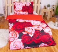 3D povlečení BedStyle 140x200 + 70x90 - Rose garden