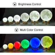 3D měsíc - LED lampička multicolor