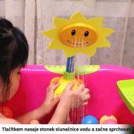 Dětská sprcha do vany - slunečnice