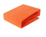 Froté prostěradlo Premium Bed - Oranžové