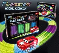 Fluorescent Rail Cars - Svítící autodráha Blesk McQueen