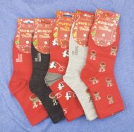 Dámské ponožky s vánočními motivy Aura.via SN6669 - 5 párů, velikost 38-41