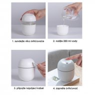 Zvlhčovač vzduchu - Mini Aroma Diffuser 2v1