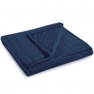 Velká žakárová deka Premium Bed, mikroflanel 220x240 - Indigo
