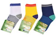 Dětské bambusové ponožky PESAIL - 3 páry, mix barev, velikost  27-30