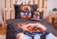 3D povlečení BedStyle 140x200+70x90+40x40 - Yorkshire Terrier
