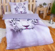 3D Povlečení BedStyle 140x200+70x90 White tiger II