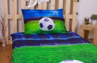 3D povlečení BedStyle 140x200 + 70x90 - Fotbalový sen