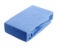 Froté prostěradlo Premium Bed - Nebesky modré