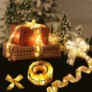 Svítící vánoční stuha GOLD SHINE
