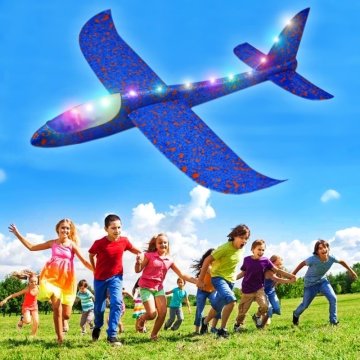 Svítící letadlo pro děti - házedlo