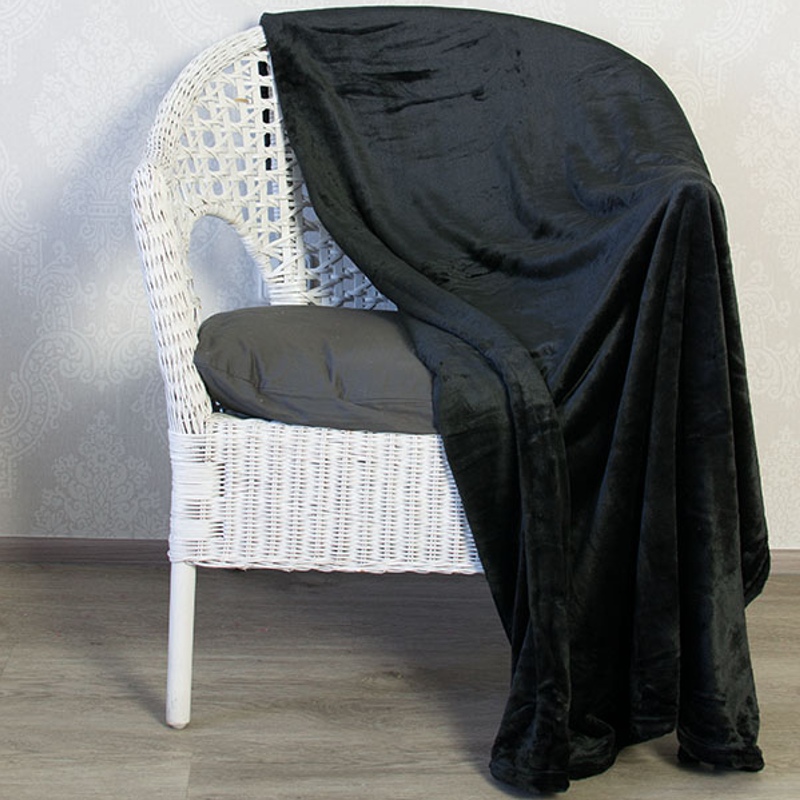 Mikroflanelová deka Premium Bed - Černá Mikroflanelová deka Premium Bed - Černá