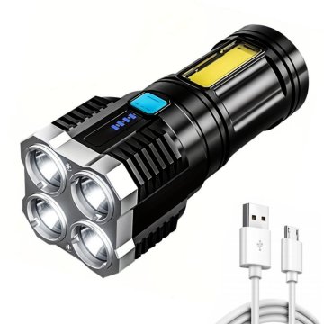 Multifunkční nabíjecí LED COB svítilna | 4 režimy svícení