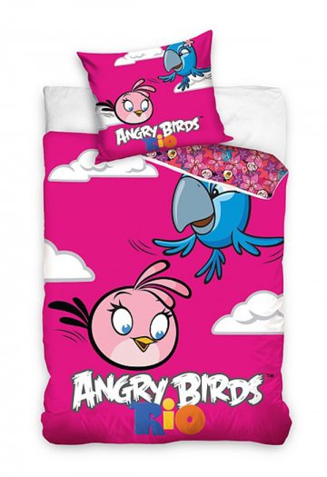 Povlečení Angry Birds Rio Stella a Perla 140/200 + 70/80