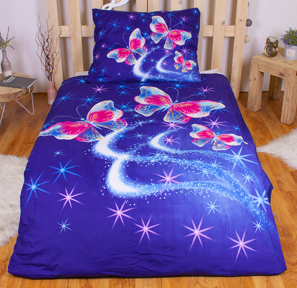 3D povlečení BedStyle 140x200 + 70x90 - Magic butterflies 3D povlečení BedStyle 140x200 + 70x90 - Magic butterflies