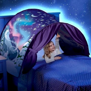 Dětský pohádkový stan na postel s noční oblohou